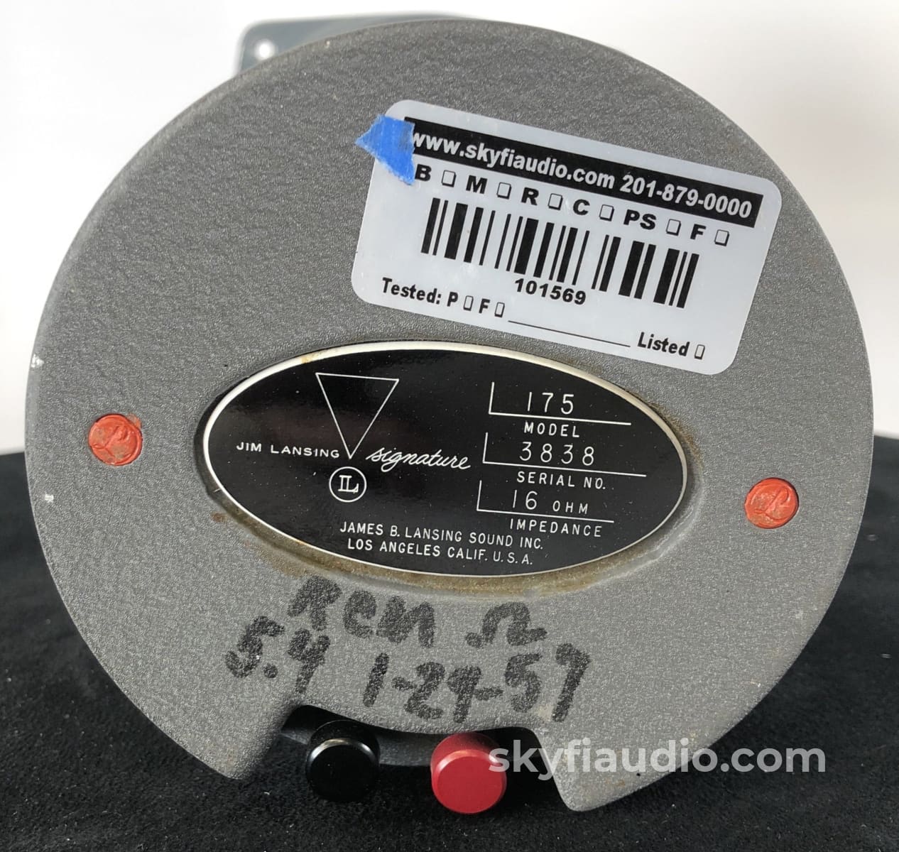 Jbl - Jim Lansing Signature 175 Driver With 1217-1290 Horn Early Gray W/Potato Mash 16 Ohm Single