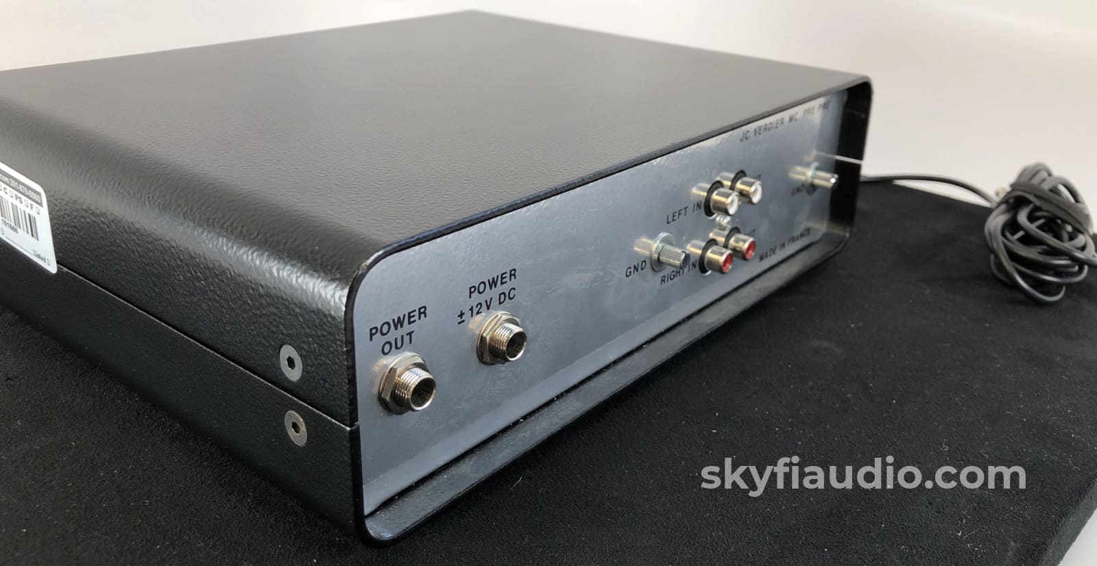 Jc Verdier Mc Pre Mm To Step-Up Phono Preamp 220V Or 110V Super Rare Preamplifier