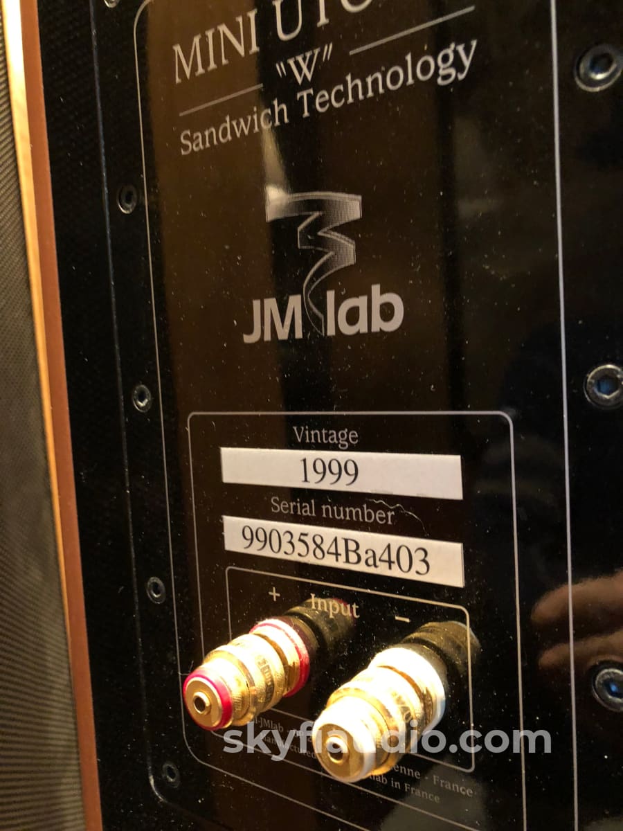 Jm Lab (Focal Audio) Mini Utopia Speakers With Stands