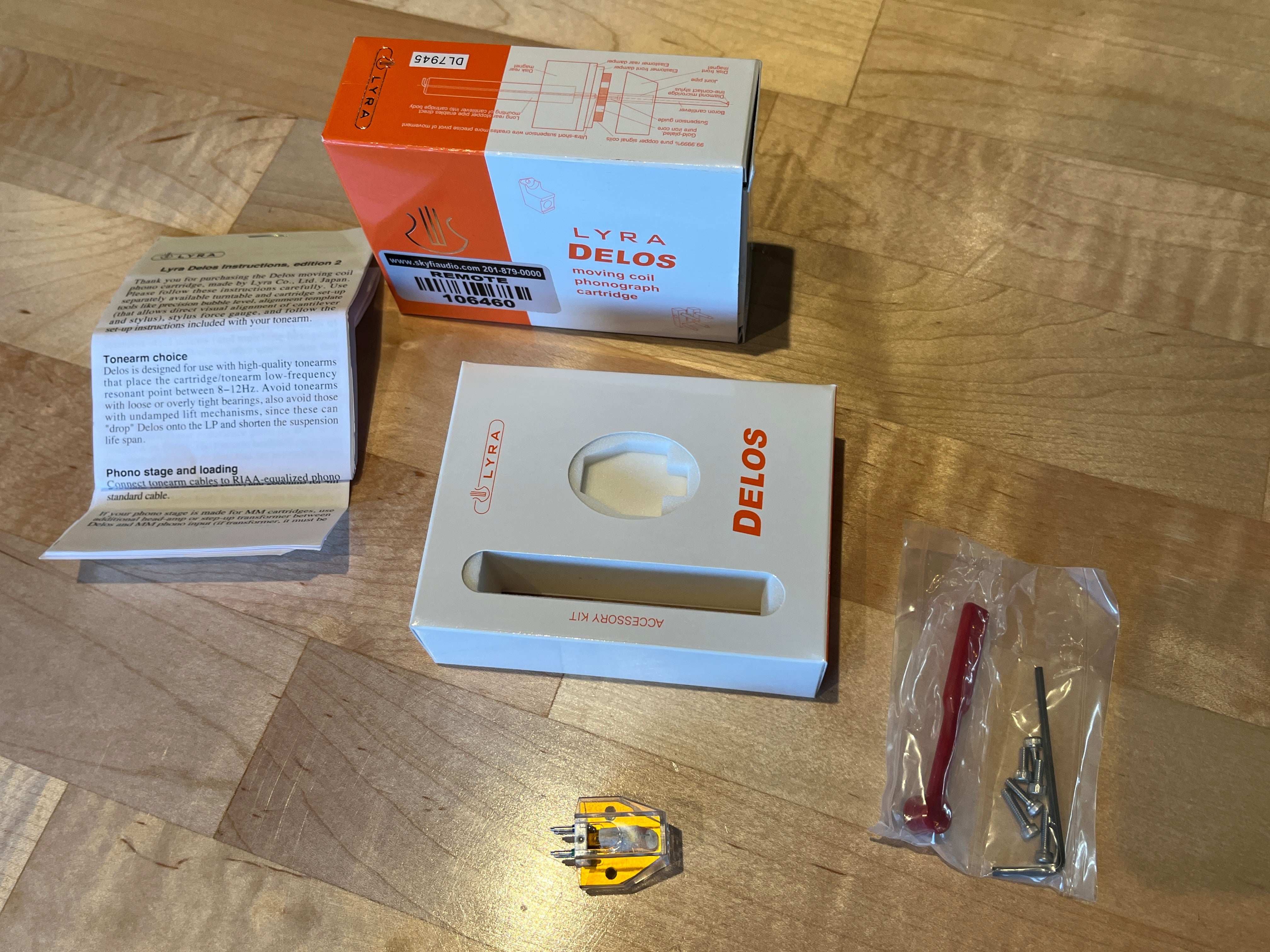 Lyra Delos MC Phono Cartridge - Factory Refurbished