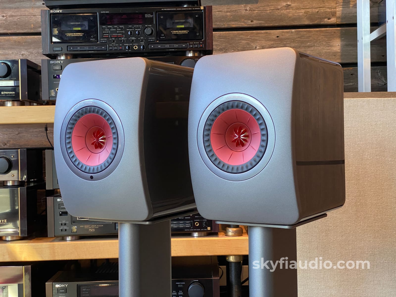 Kef Ls50 Wireless Speakers (V1) With Matching Stands - Latest Software