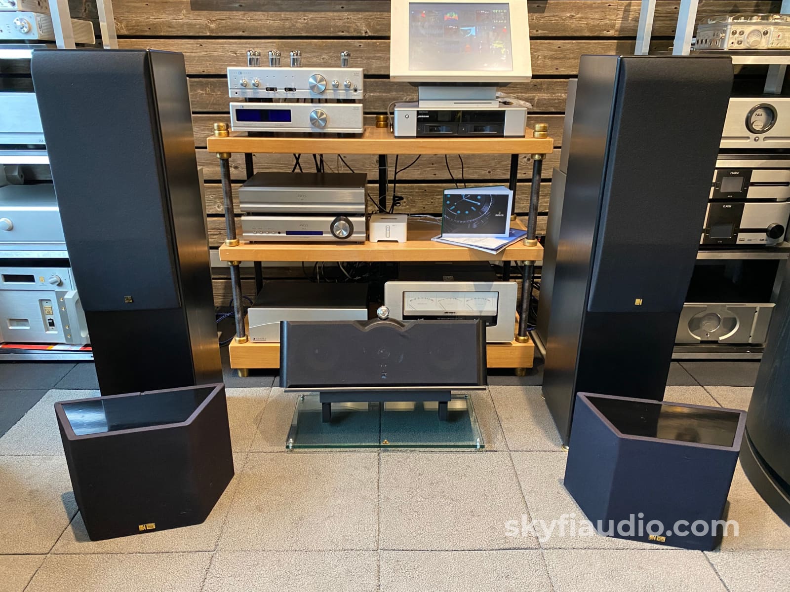 Kef Reference Home Theater Speaker System Package - Model Three-Two 202C And Tdm34Ds Speakers