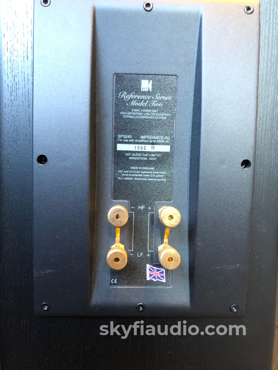 Kef Reference Model Two Speakers In Boxes