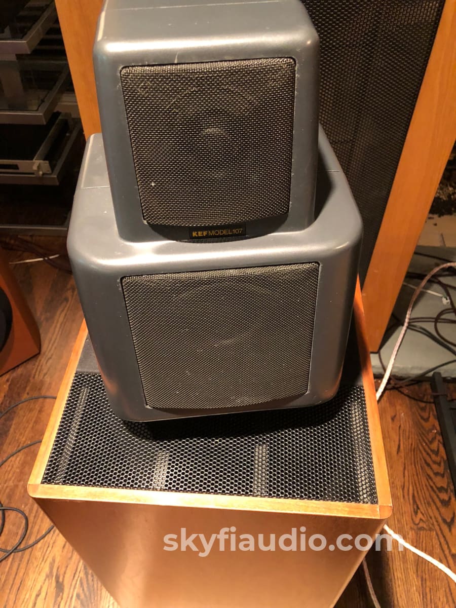 Kef Reference Series Model 107 Vintage Speakers Fully Restored