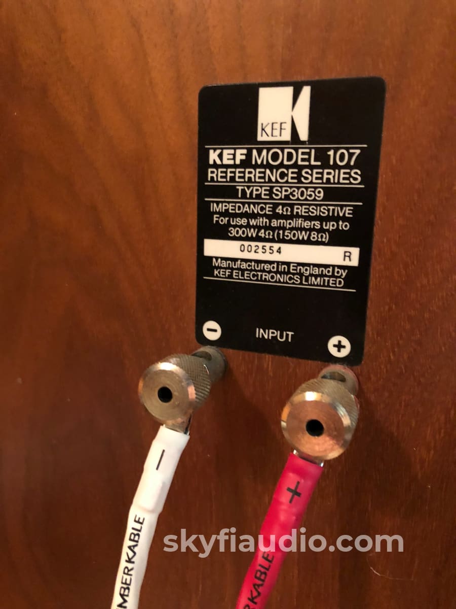 Kef Reference Series Model 107 Vintage Speakers Fully Restored
