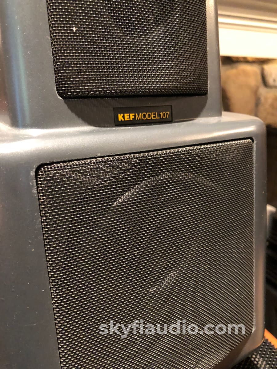 Kef Reference Series Model 107 Vintage Speakers Fully Restored
