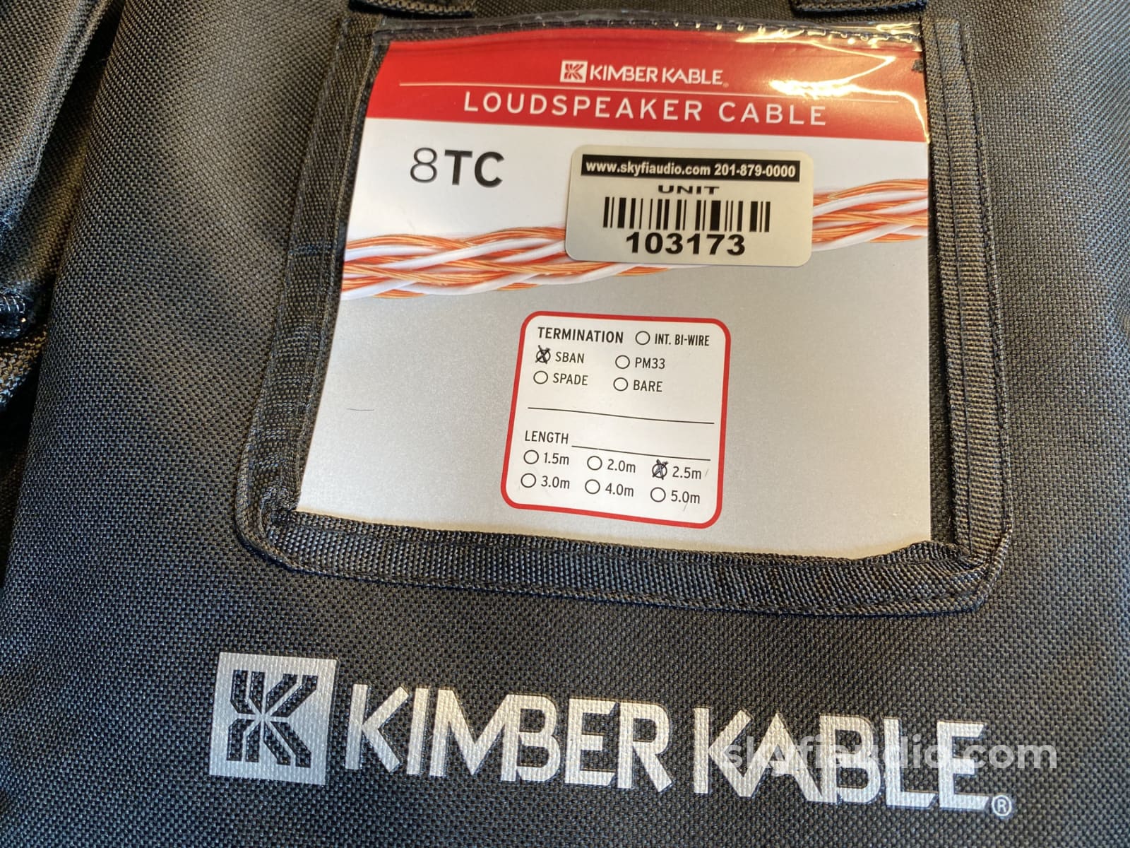 Kimber Kable Ascent Series 8Tc Speaker Cable Pair - 2.5M Cables