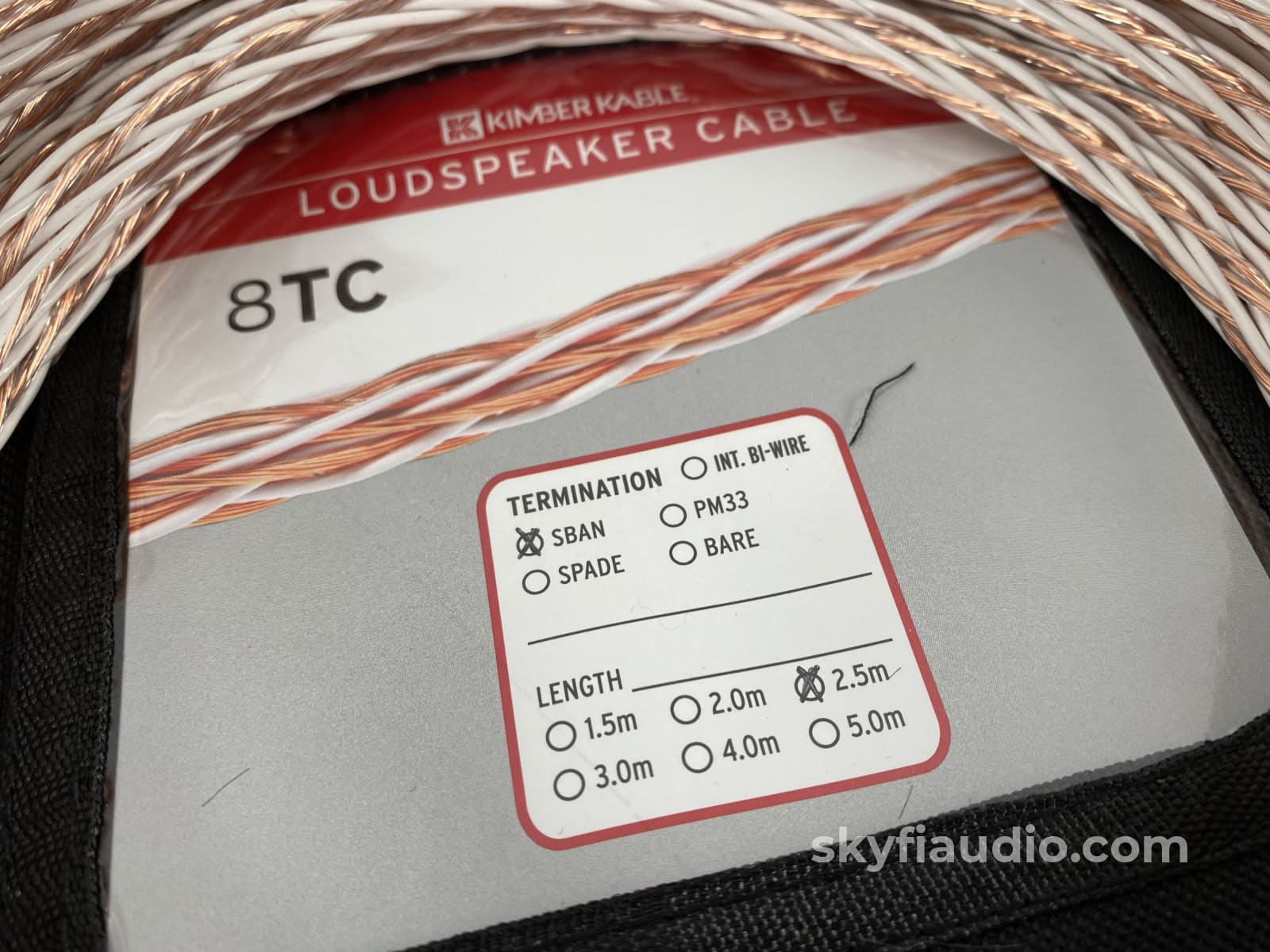 Kimber Kable Ascent Series 8Tc Speaker Cable Pair - 2.5M Cables