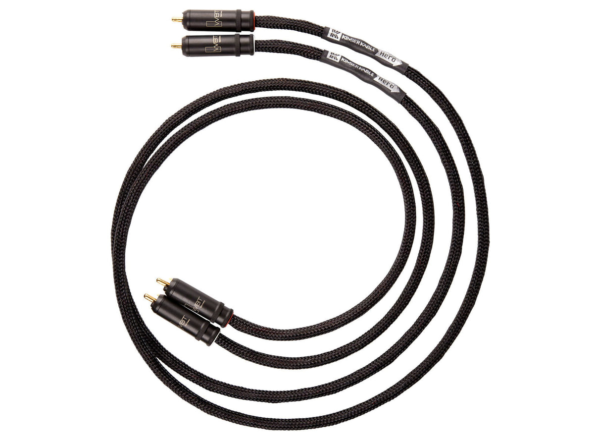 Kimber Kable - Ascent Series Hero Analog Interconnects (Pair) Rca Ultraplate Or Wbt Connectors New