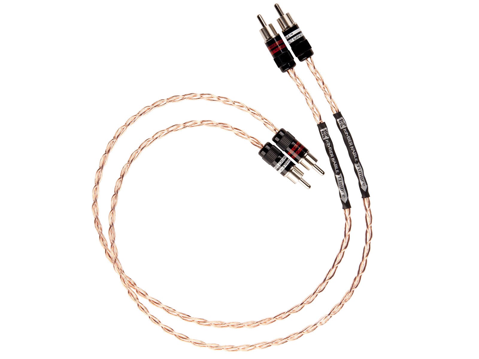 Kimber Kable - Base Series Timbre Analog Interconnects (Pair) Rca Ultraplate Or Wbt Connectors New