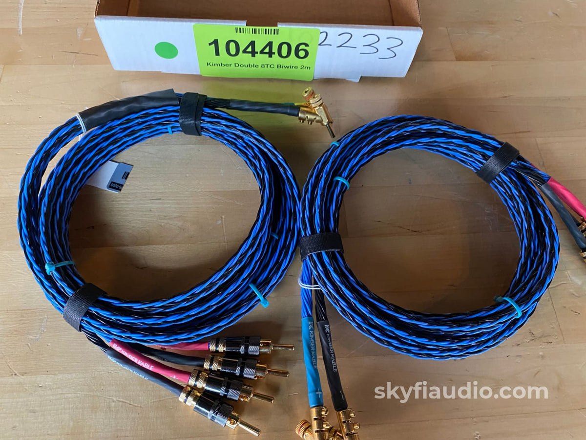 Kimber Kable Double 8Tc Speaker Cables In Bi-Wire Config - 2 Meters