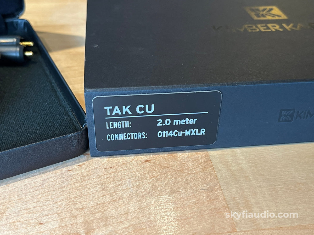 Kimber Kable TAK CU WBT to XLR Perfect for Technics - Pre-Loved -2m - Cables