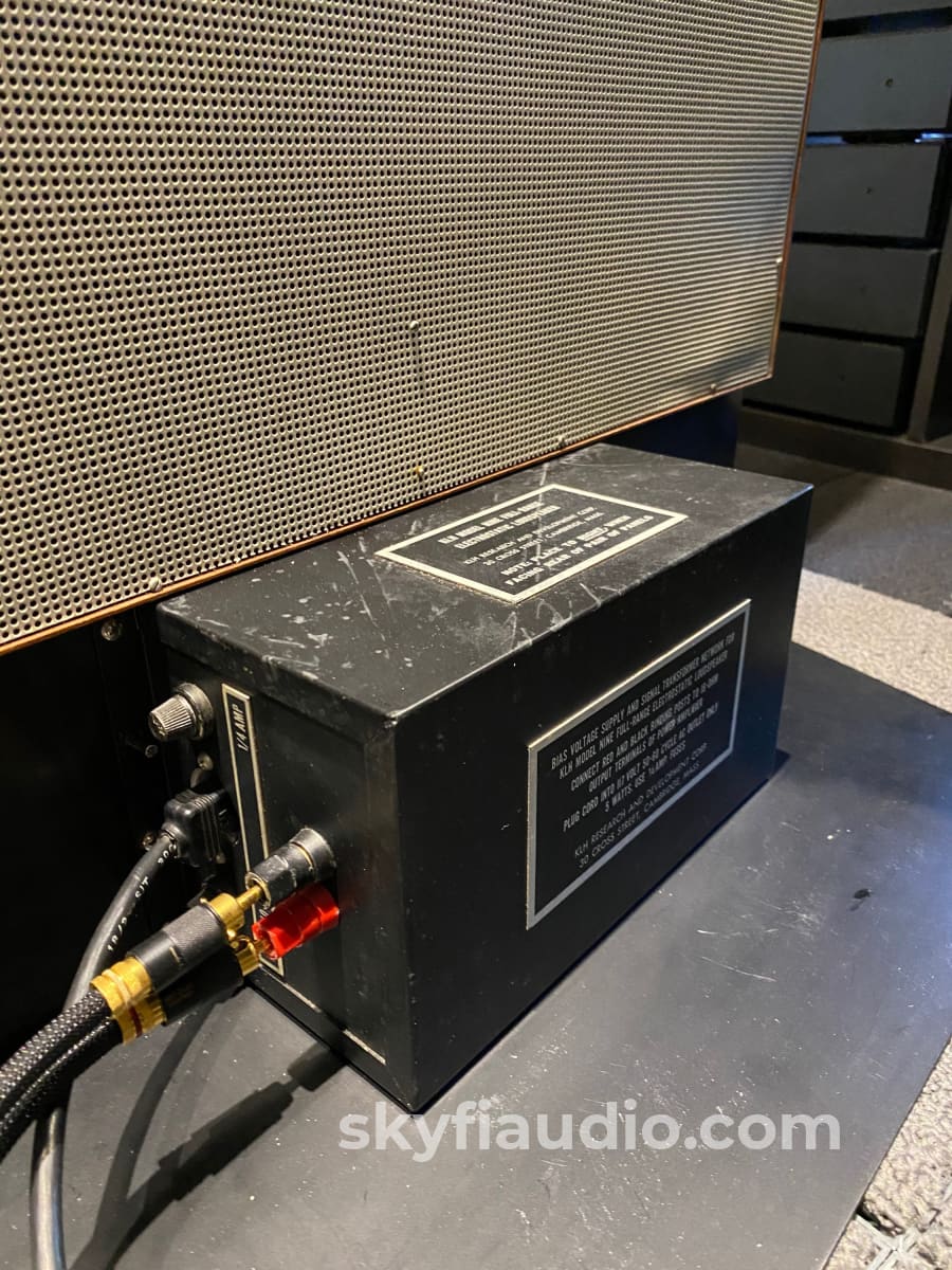 Klh Model 9 Electrostatic Speakers Complete Set!