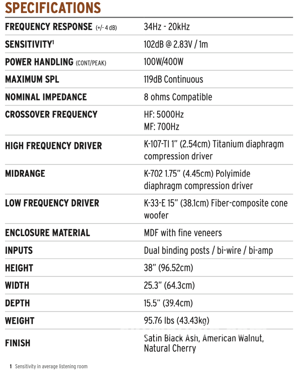 Klipsch Cornwall Iv Heritage Series Speakers (Pair) - New In Box