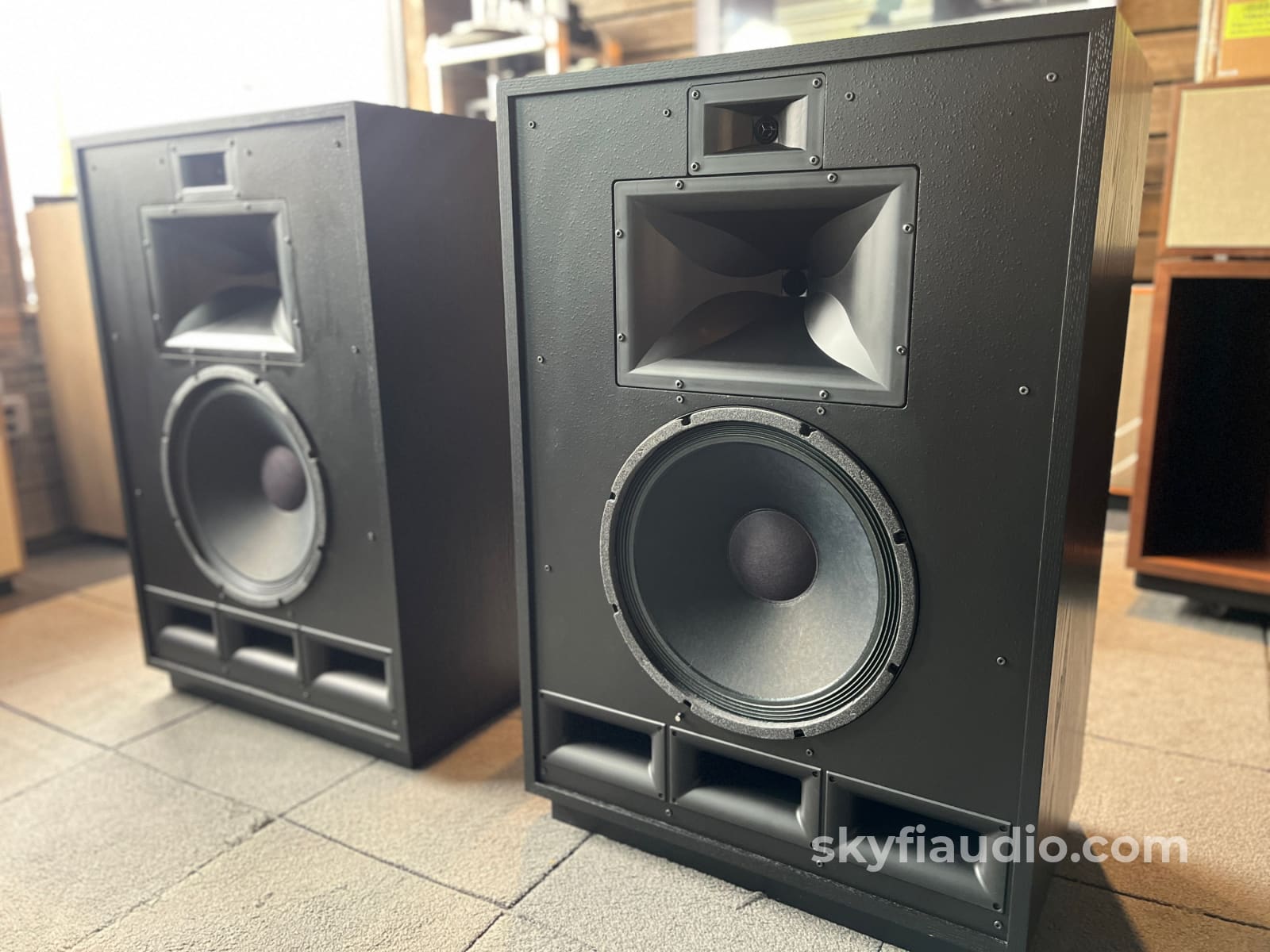 Klipsch Cornwall IV Heritage Series Speaker Pair (Black Ash) - Pre-Loved Speakers