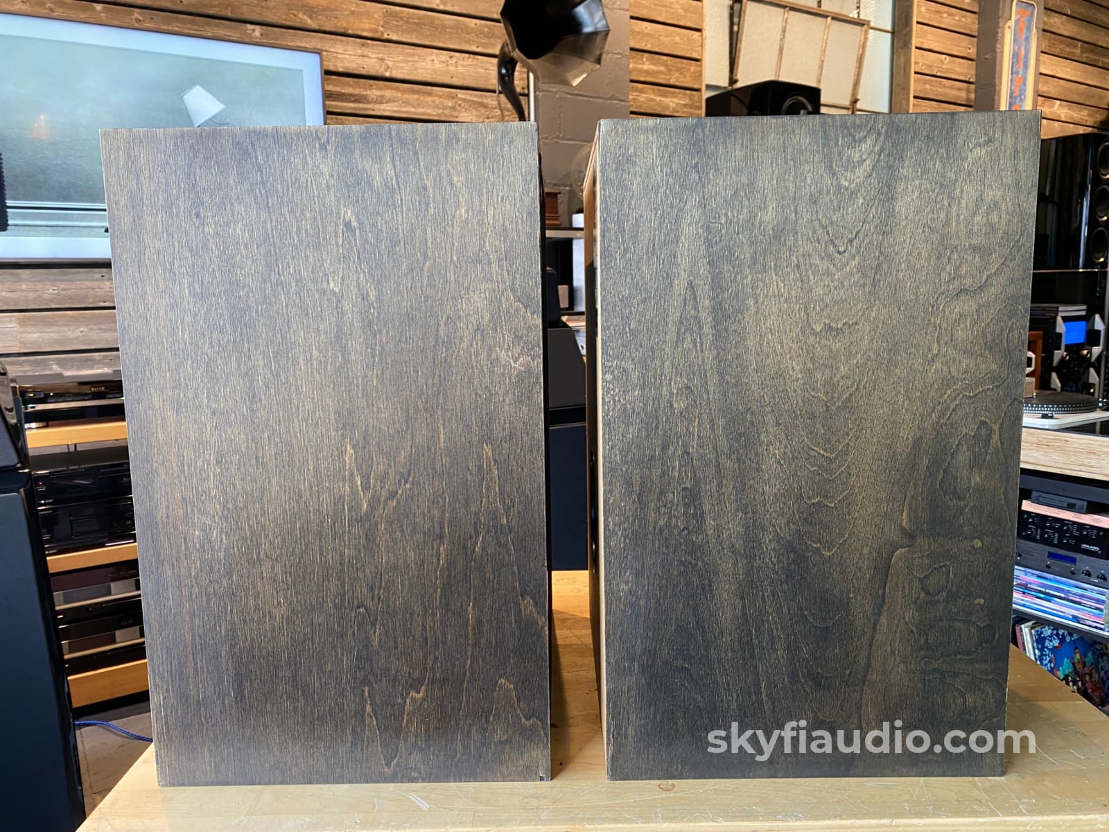 Klipsch Heresy Ii Vintage Speakers - Distressed Birch Espresso Finish One Of A Kind