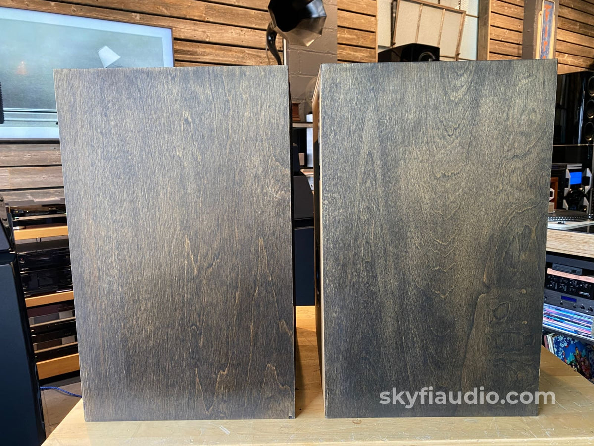 Klipsch Heresy Ii Vintage Speakers - Distressed Birch Espresso Finish One Of A Kind