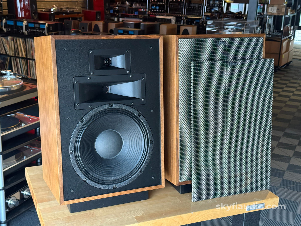 Klipsch Heresy IV Speakers American Walnut- Pre-Loved - Speakers