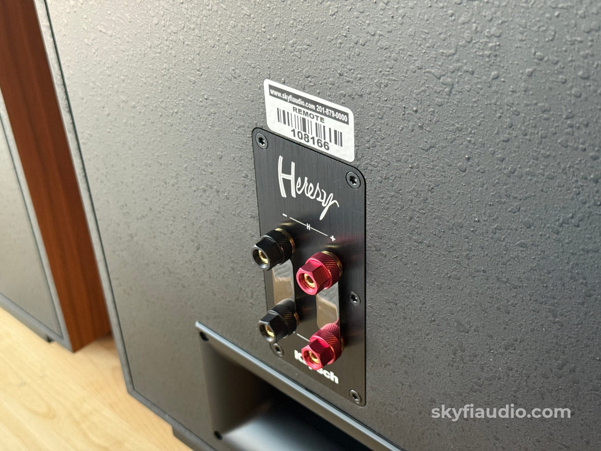 Klipsch Heresy IV Speakers American Walnut- Pre-Loved - Speakers