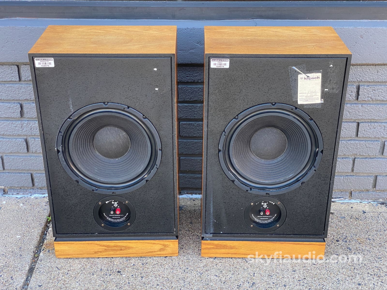 Klipsch Kg4 Vintage Speakers In Oak - Serviced