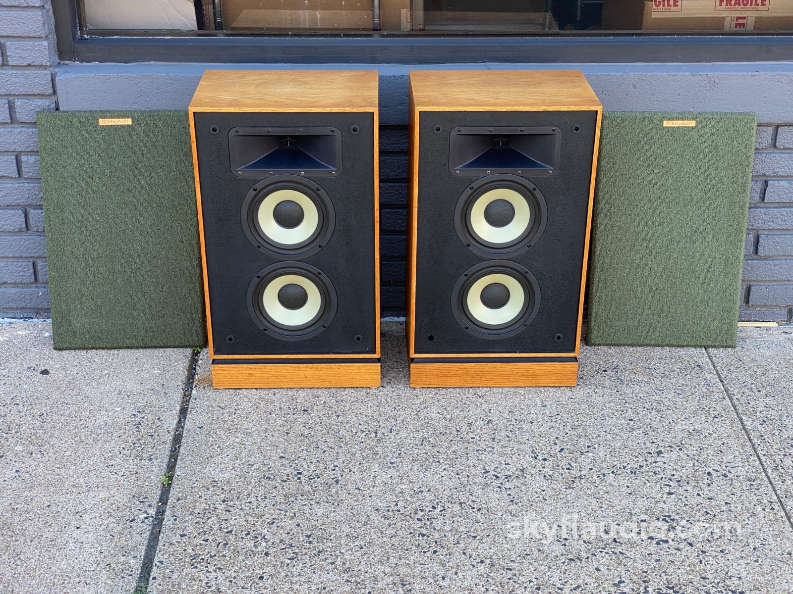 Klipsch Kg4 Vintage Speakers In Oak - Serviced