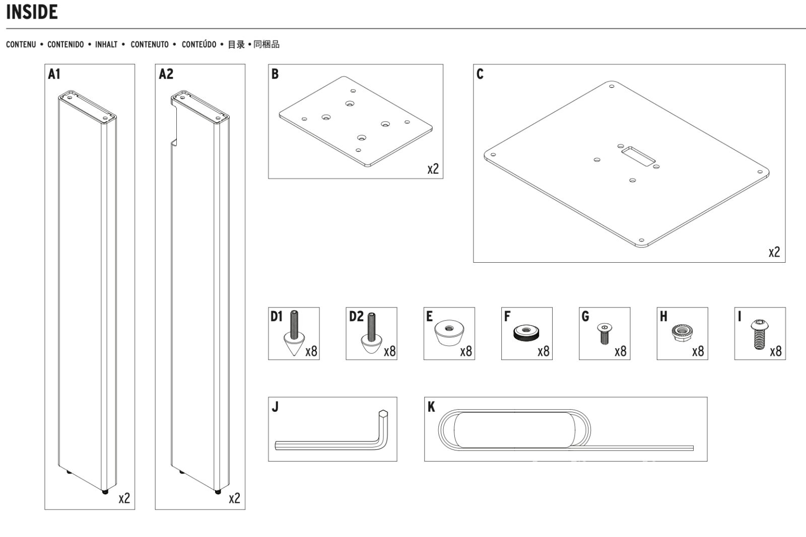 Klipsch KS Series Loudspeaker Stands for Heresy Speakers (Pair) - NEW Accessory