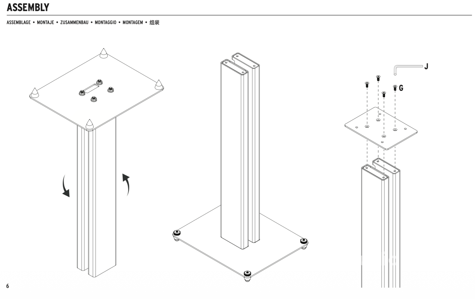Klipsch KS Series Loudspeaker Stands for Heresy Speakers (Pair) - NEW Accessory