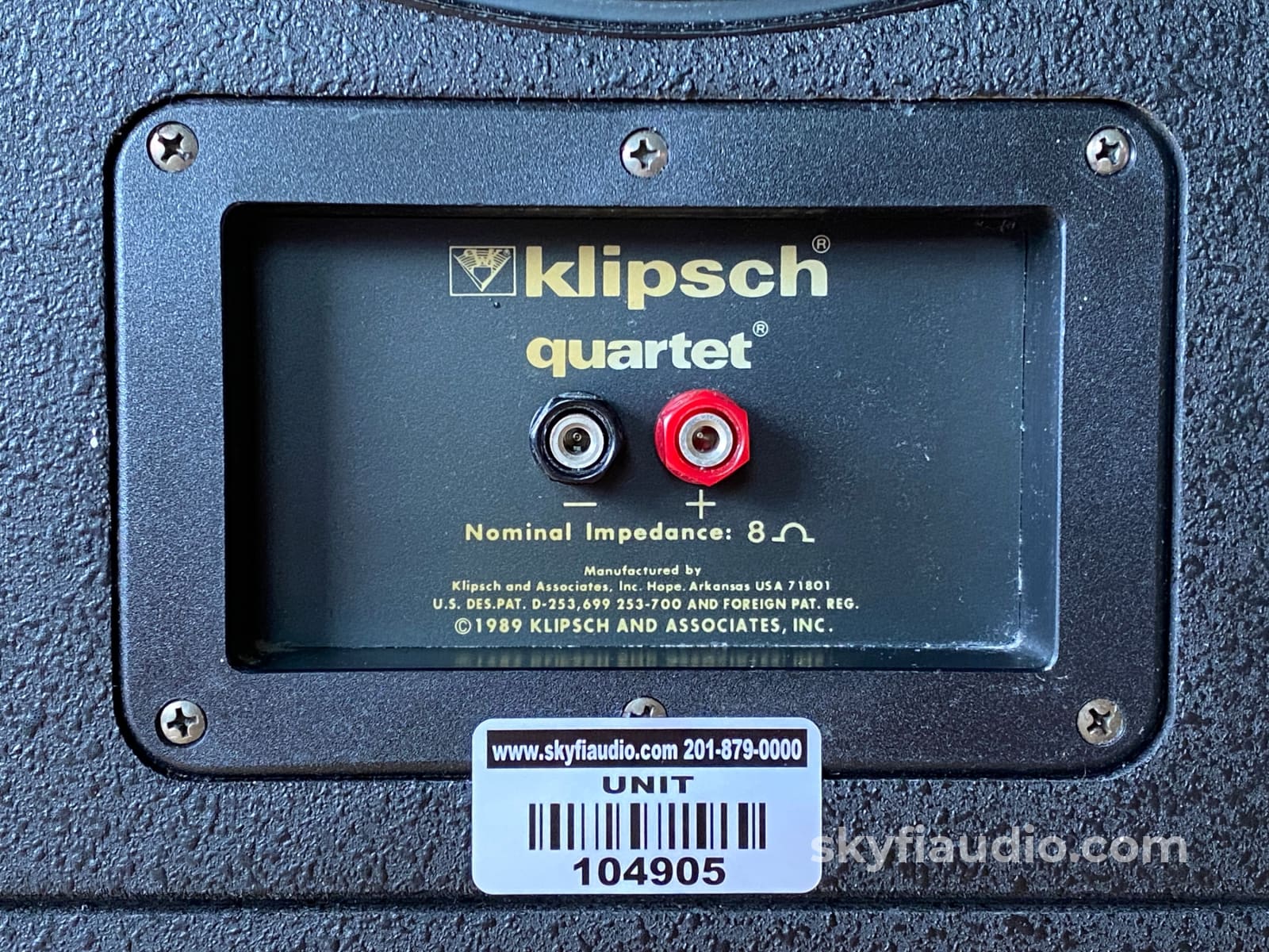 Klipsch Quartet Vintage Floor Standing Speakers - Oak Oil Finish