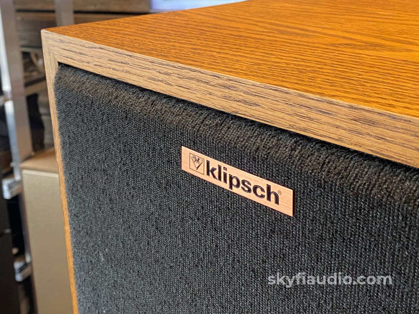 Klipsch Quartet Vintage Floor Standing Speakers - Oak Oil Finish