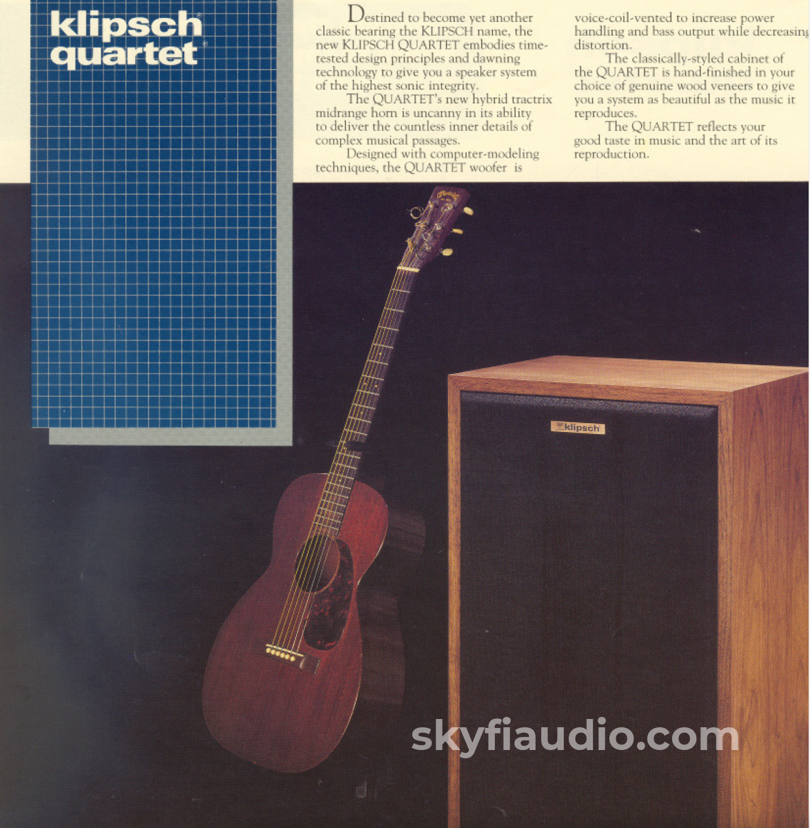 Klipsch Quartet Vintage Floor Standing Speakers - Oak Oil Finish