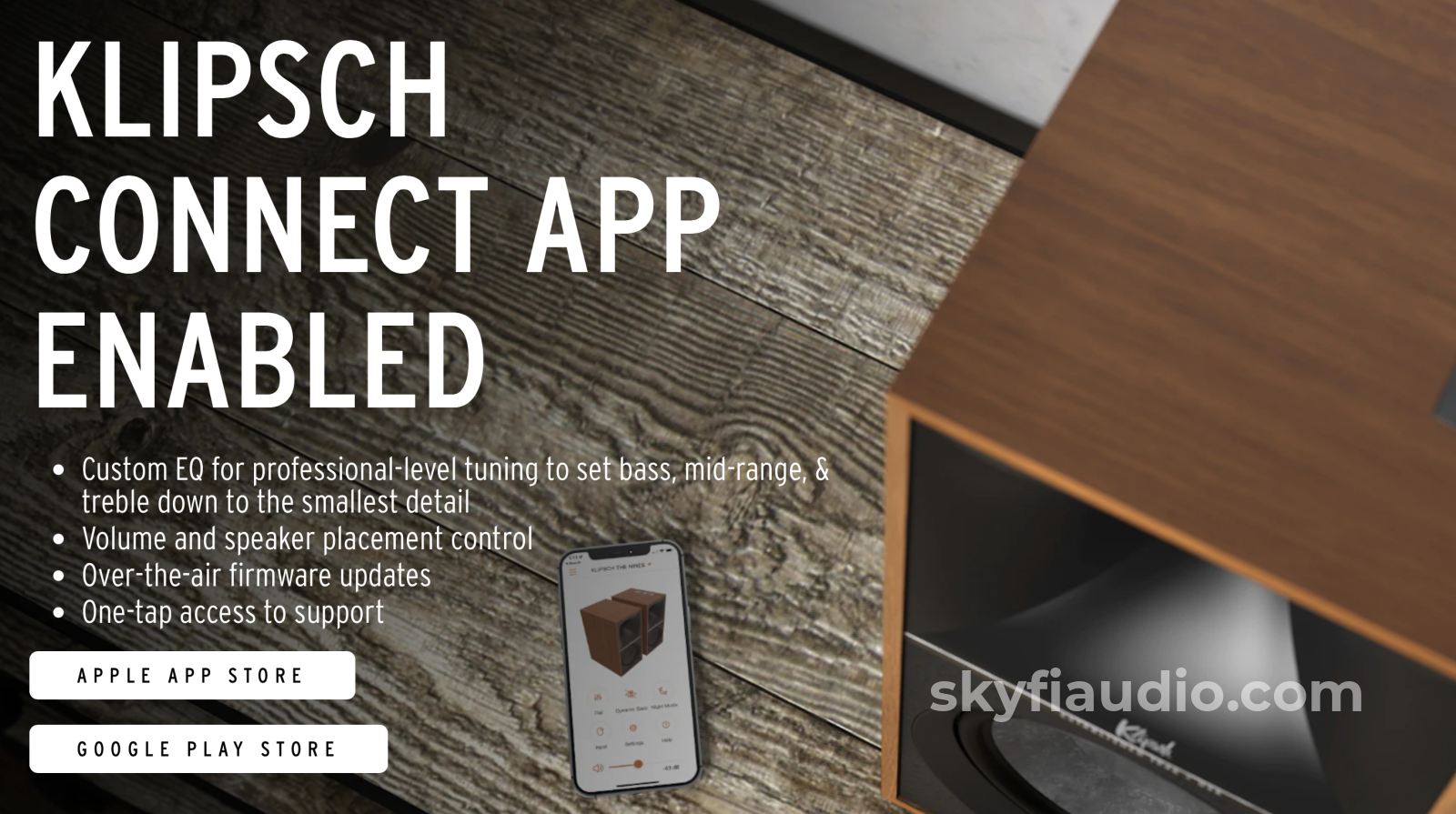 Klipsch The Nines Power Speakers With Optional Stands - New