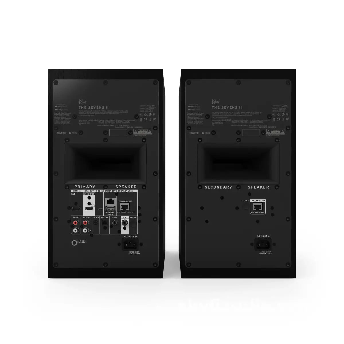 Klipsch ’The Sevens II’ Powered Speakers W/Phono and Streaming - NEW Speakers