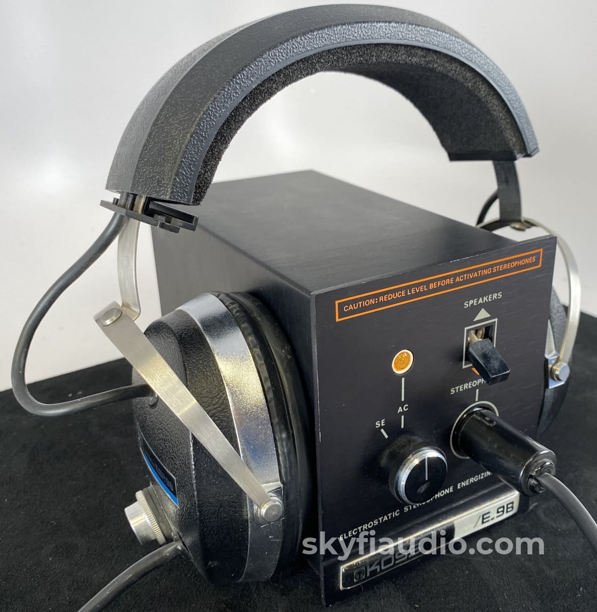 Koss Vintage Studio Monitor/Esp.9B Electrostatic Headphones + E/9B Energizer New Pads