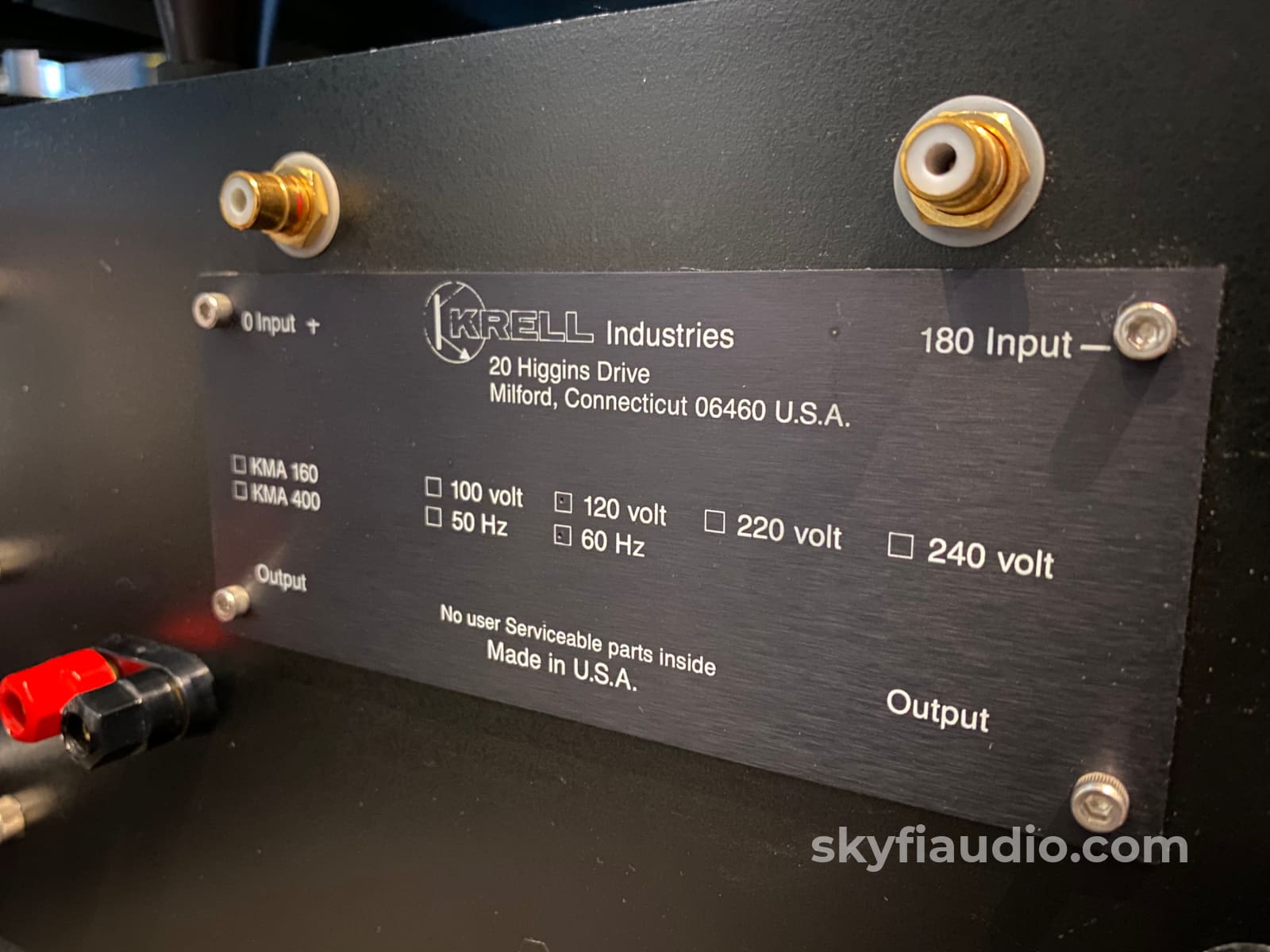 Krell Kma-160 Monoblock Amplifiers Pure Class A Power Amplifier