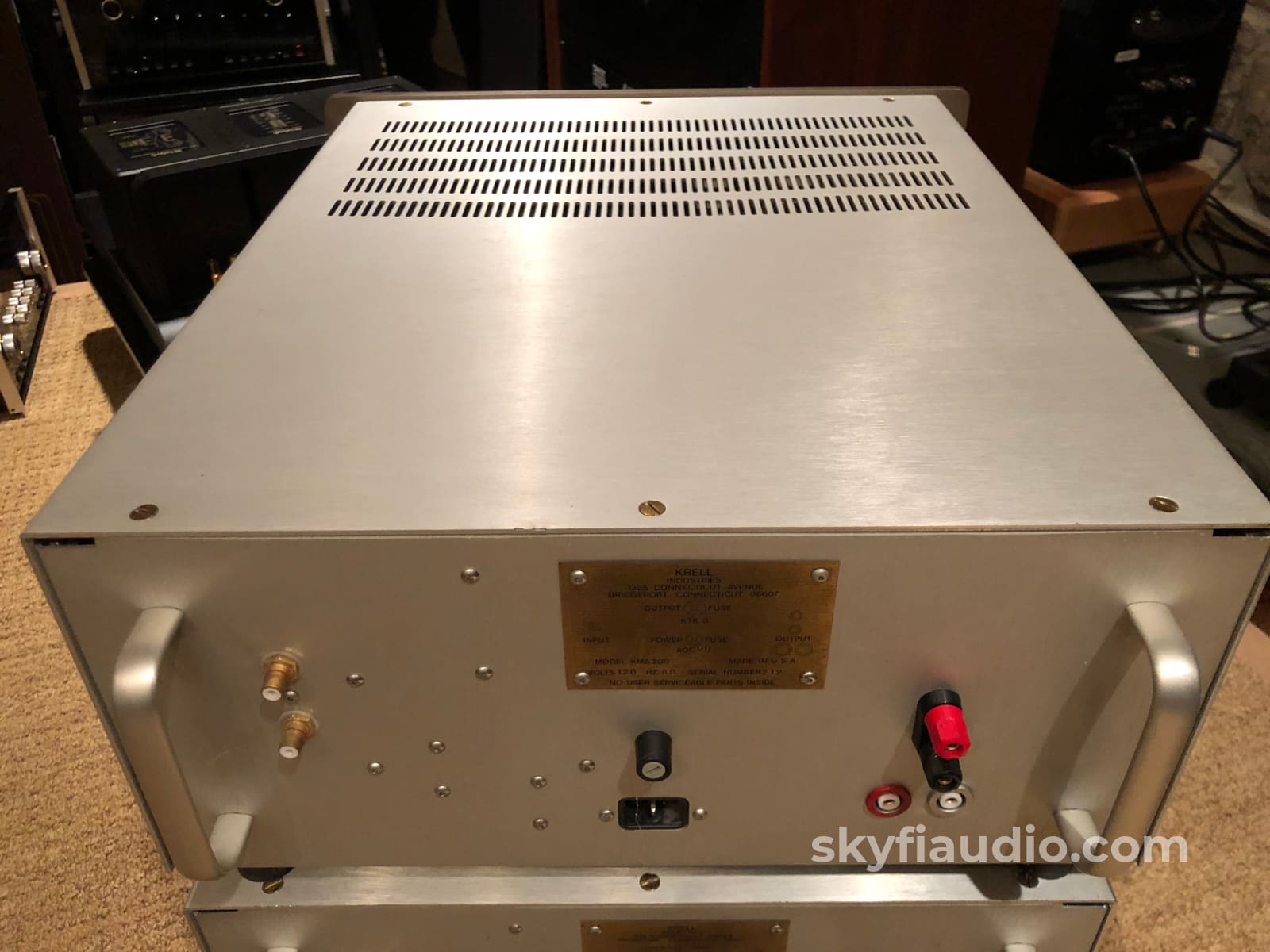 Krell Kma-200 Monoblock Solid State Power Amplifiers Class A Amplifier