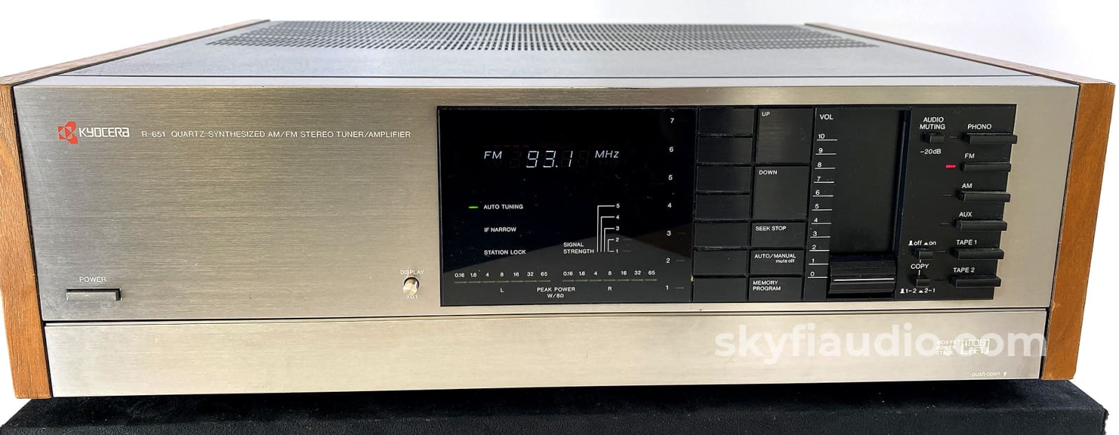 Kyocera R-651 Vintage AM/FM Stereo Receiver w/Phono