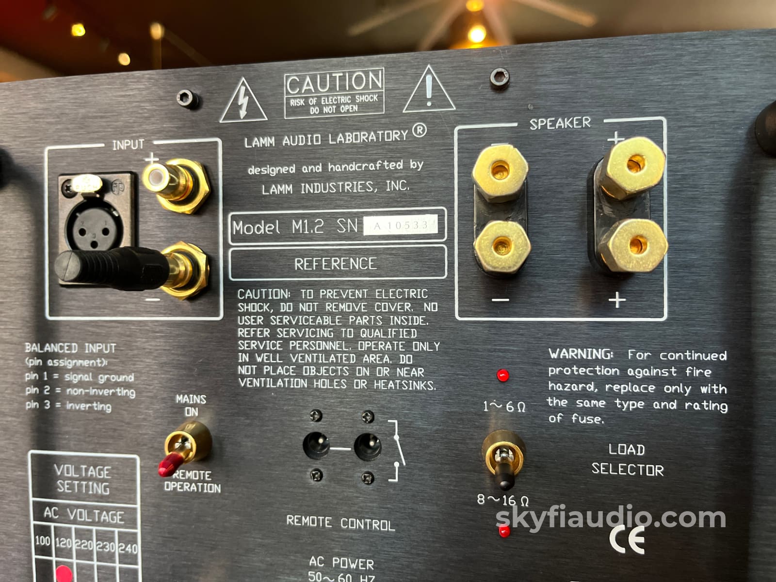 Lamm M1.2 Reference Monoblock Amplifier Pair Class A Tube / MOSFET Hybrid Amplifier