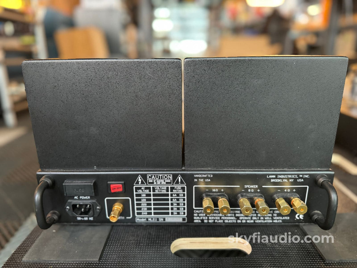 Lamm Ml2.1 Monoblock Tube Amplifiers Factory Service - Stereophile Class A Amplifier