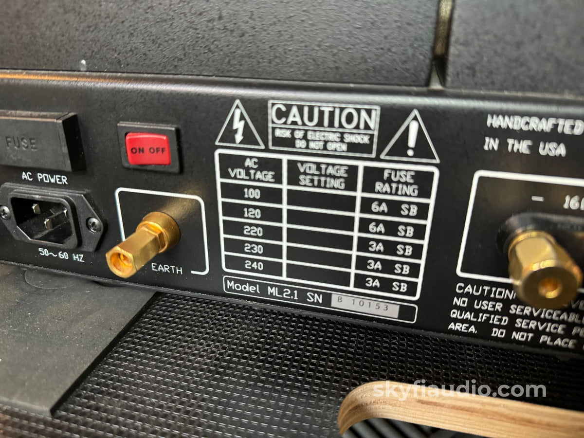 Lamm Ml2.1 Monoblock Tube Amplifiers Factory Service - Stereophile Class A Amplifier