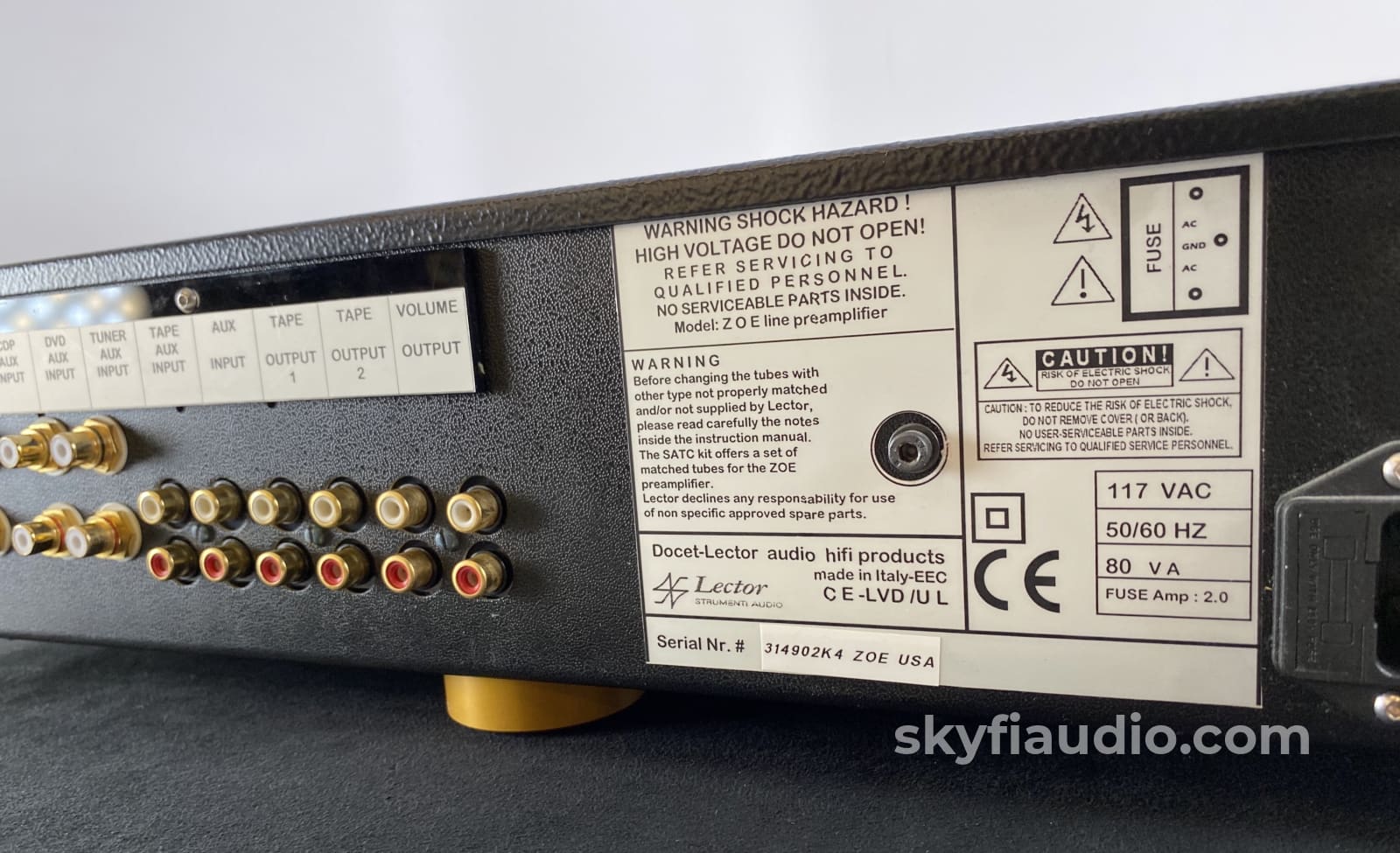Lector Zoe (Zero Ohm Energy) Tube Preamplifier Complete Set Rollers Dream