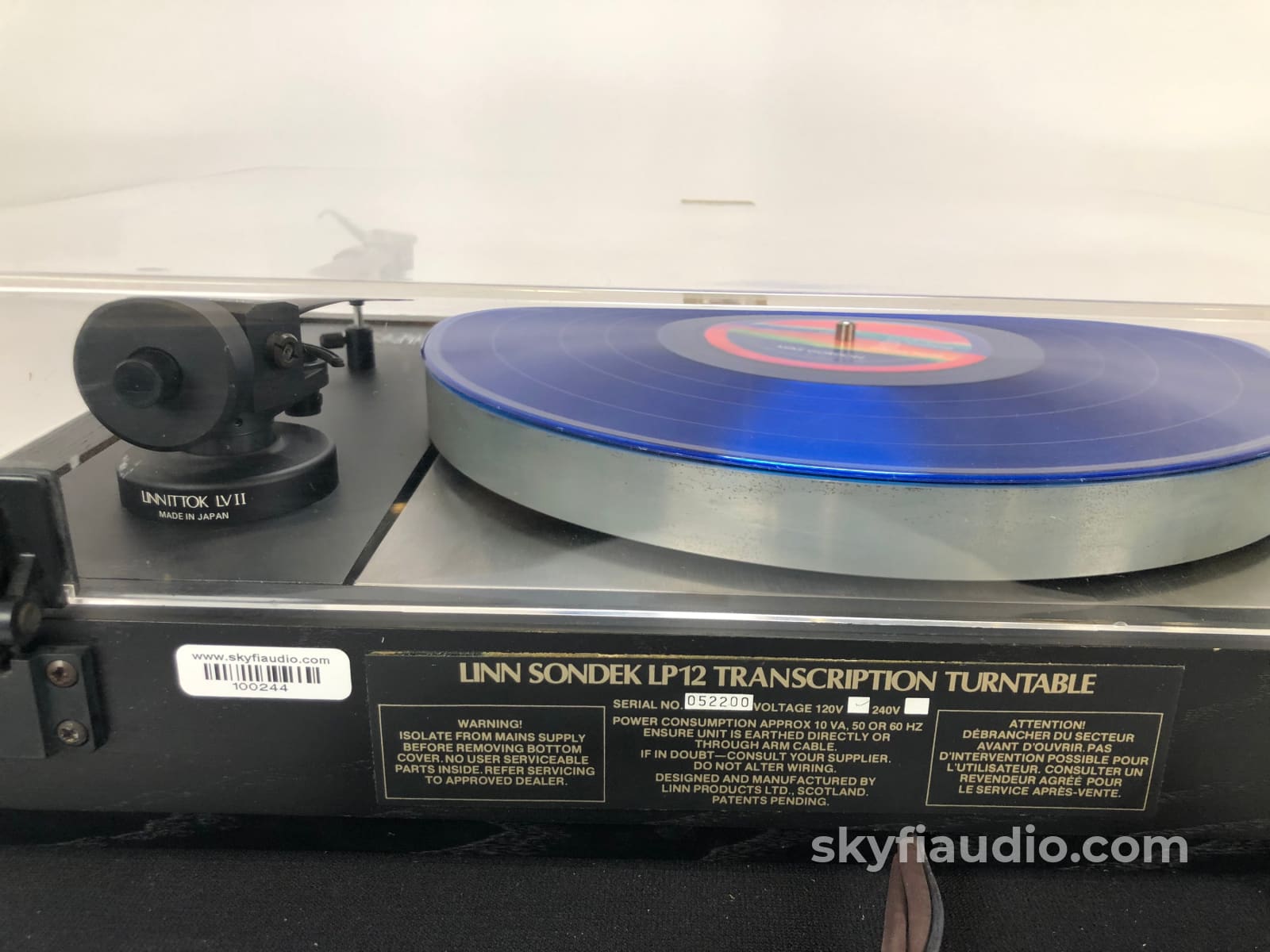 Legendary Linn Lp12 Turntable With New Sumiko Blue Point No. 2 Cartridge