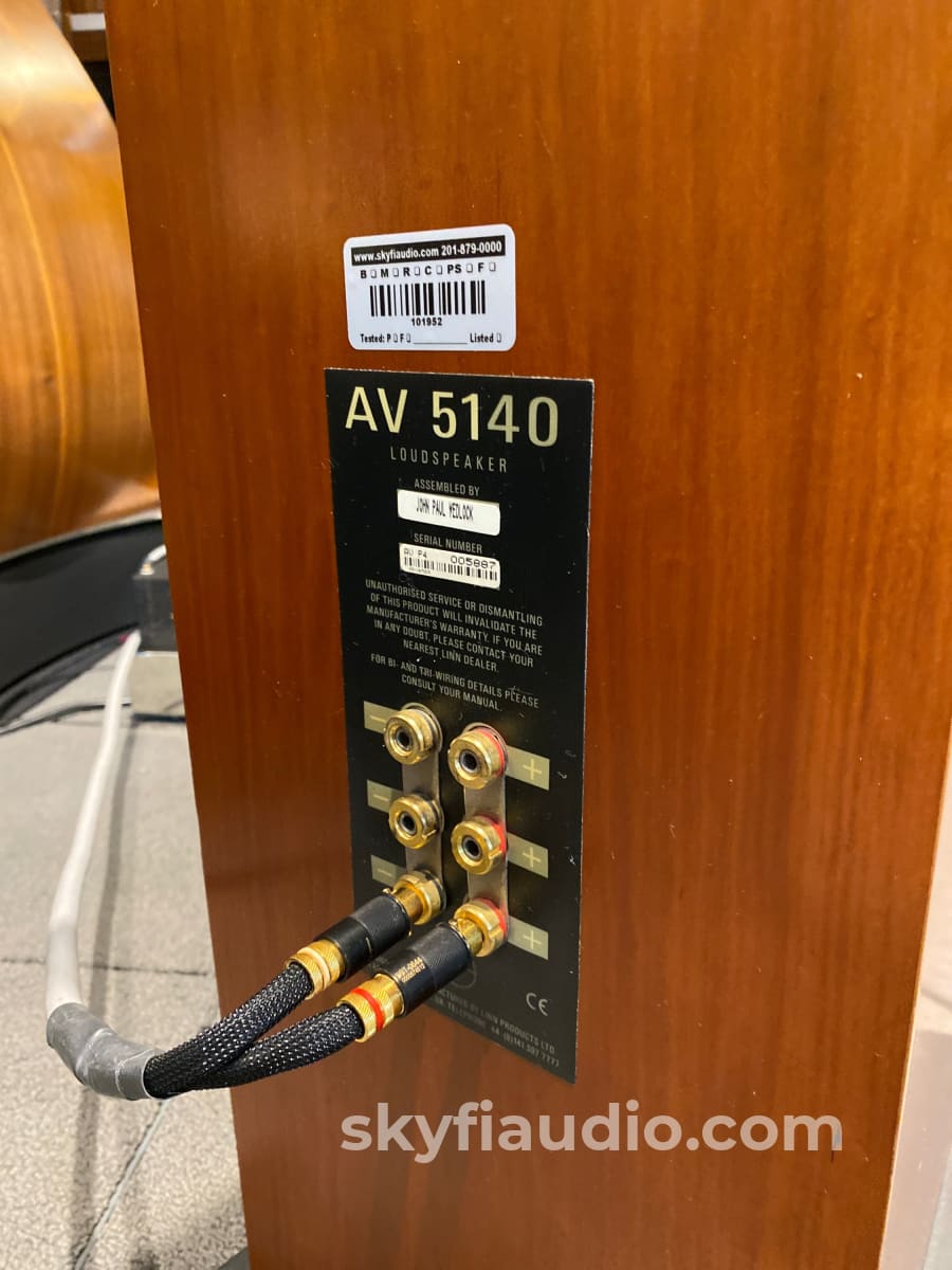 Linn Av 5140 Full-Range Floorstanding Speakers - Cherry Finish (1 Of 2)