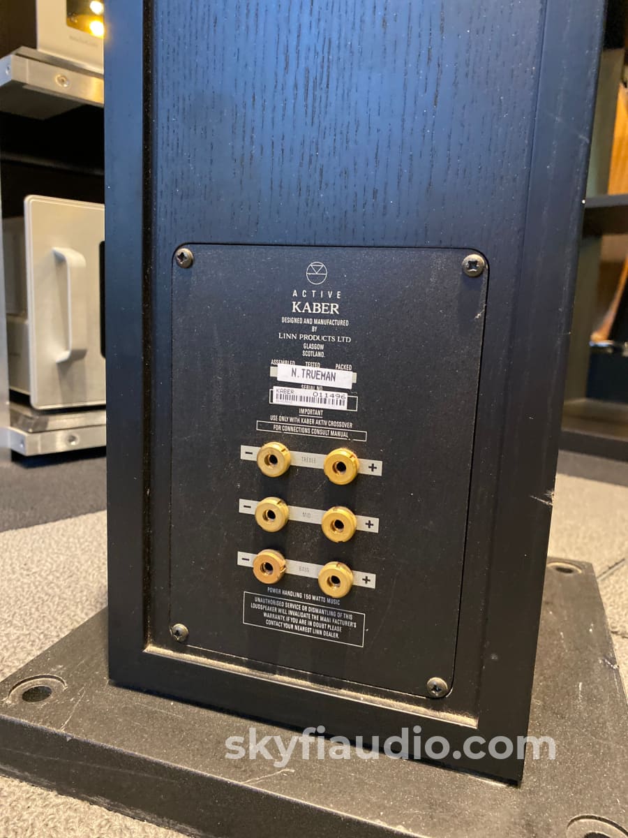 Linn Kaber Active Speakers With 3 X Lk-100 Amps And Crossover Cards