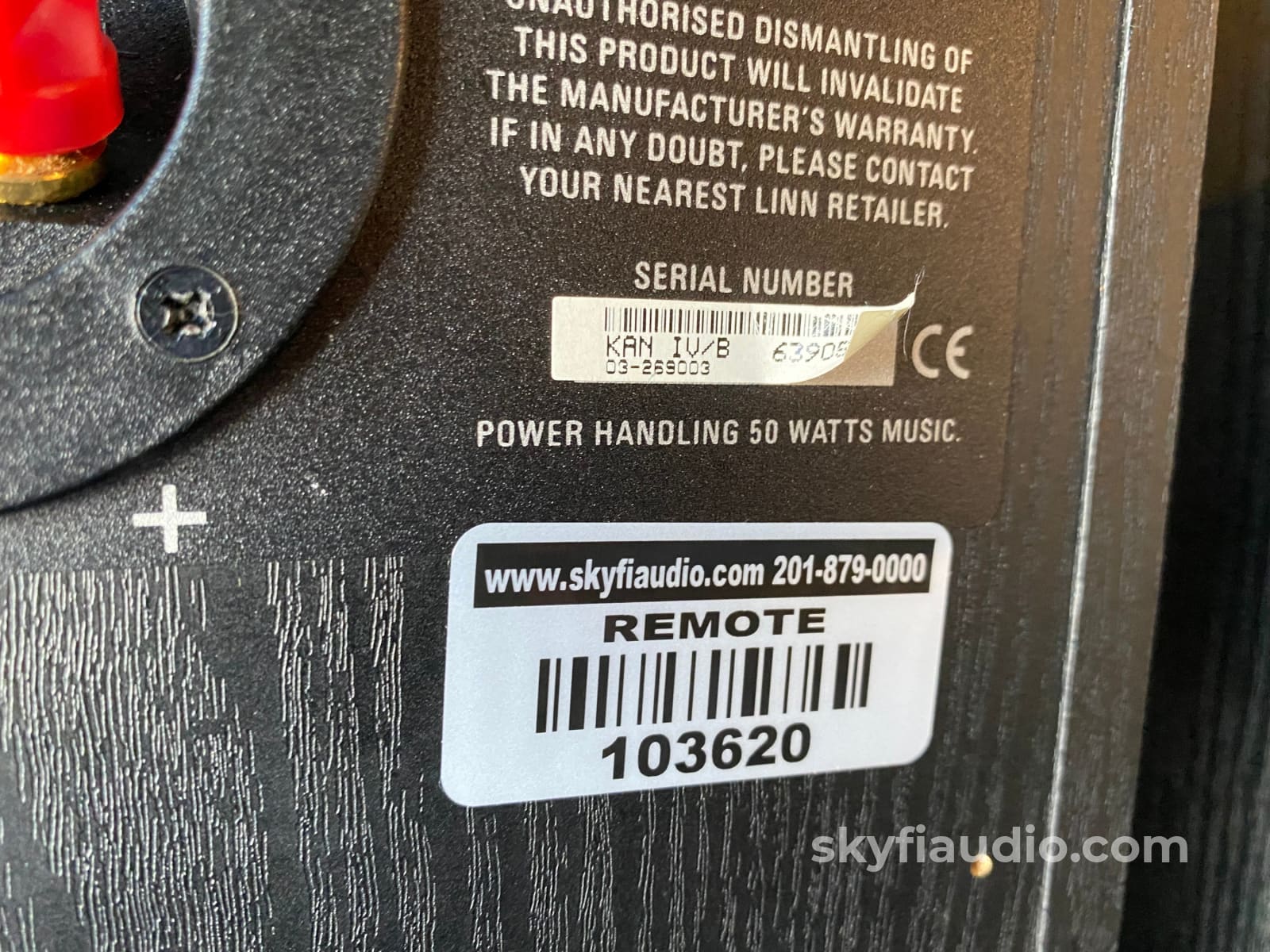 Linn Kan Iv Bookshelf Speakers In Black Finish