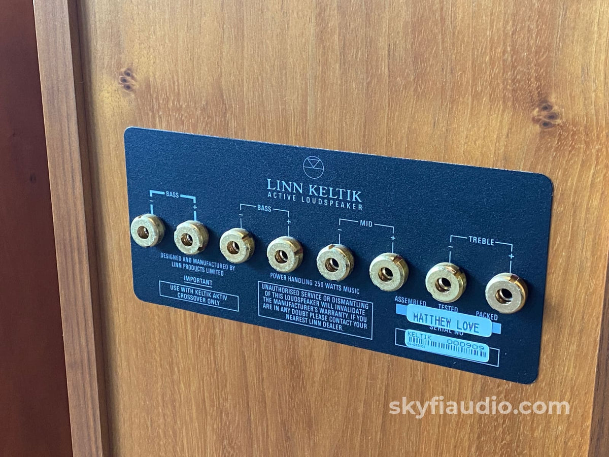Linn Keltik Speakers + 4 Klout Amps W/ Aktiv Xo Cards