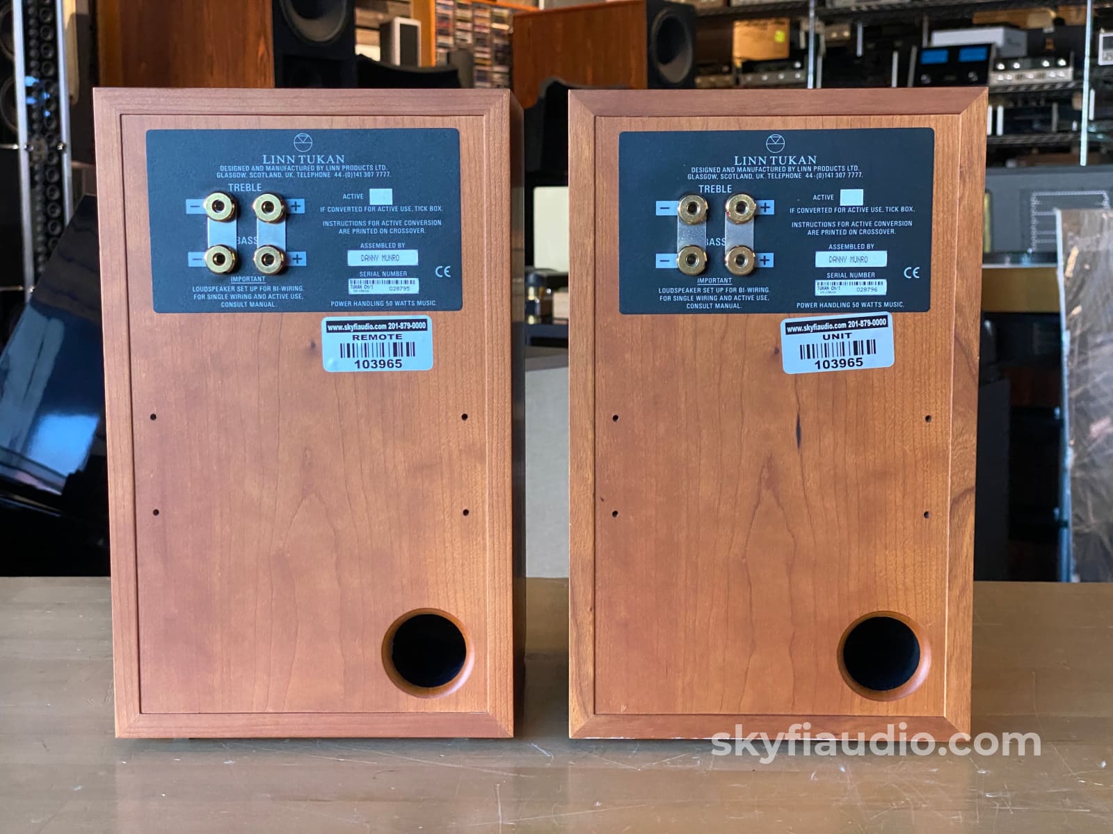 Linn Tukan Bookshelf Speaker In Teak - Made The Uk Speakers