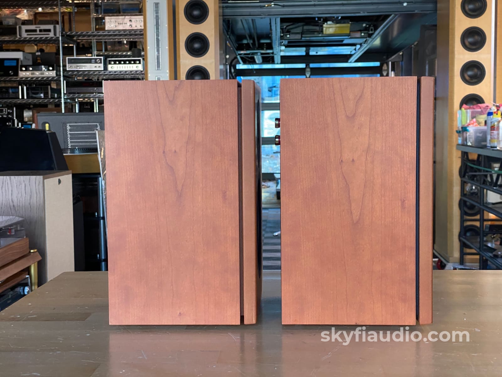 Linn Tukan Bookshelf Speaker In Teak - Made The Uk Speakers