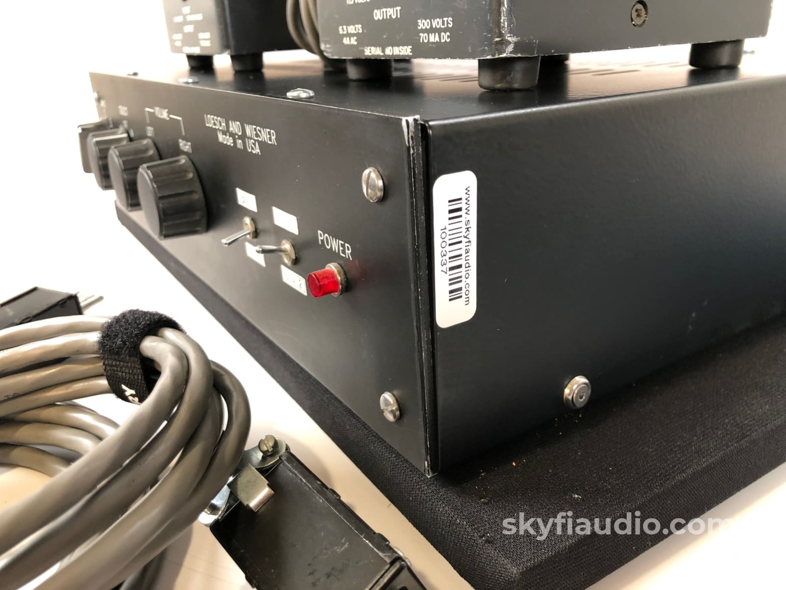 Loesch And Wiesner Tube Preamp With Phono And Dual Outboard Power Supplies Preamplifier