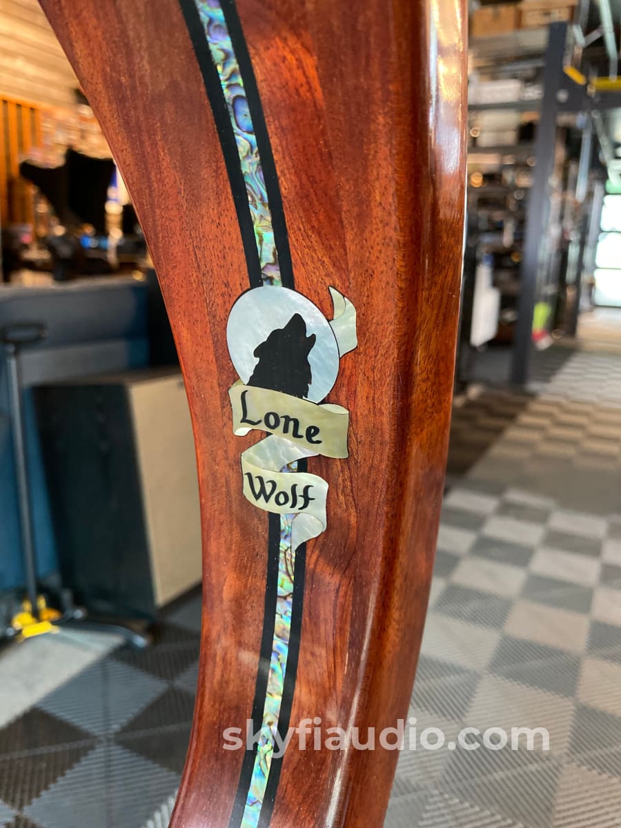 Lone Wolf Custom Guitar Stand In Babinga Accessory