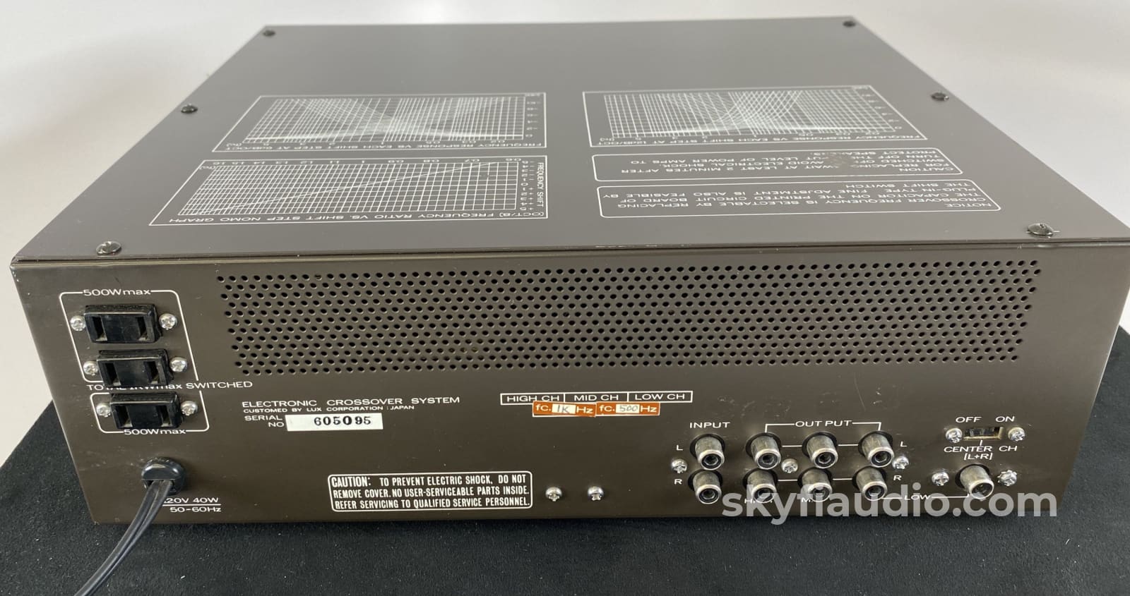 Luxman A-2003 Electronic Tube 3-Way Crossover - Very Rare! Accessory